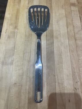 INOX Edelstahl Rost Frei 18/8 Heavy Stainless Slotted Angled Spatula 13" Long